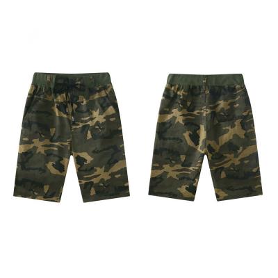 China Breathable Camouflage Child Shorts 2 To 11 Years Old Factory Sale Kids Summer Cotton Knee Length Boys Elastic Shorts for sale