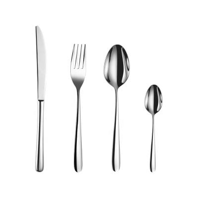 China Viable High Quality Modern Silverware Stainless Steel Silverware Reusable Wedding Flatware Set for sale