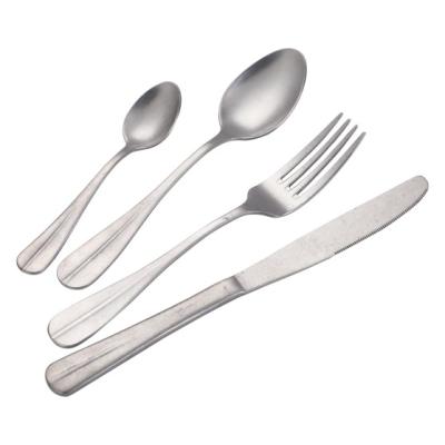 China Best Viable Selling Luxury Stainless Steel Silverware Flatware Flatware Set Knife Spoon Fork for sale