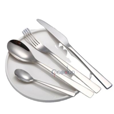 China Sustainable Hot Sale Products Tea Korean Spoon Gift Boxes Hanging Stainless Steel Cutlery Set for sale