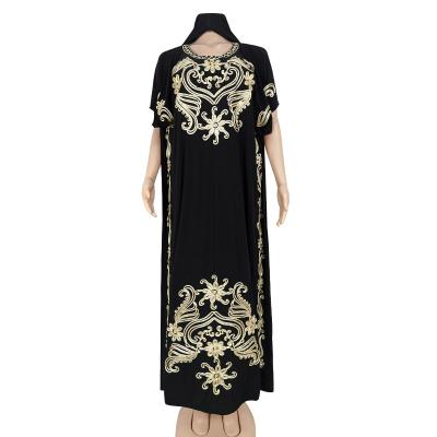 China Cotton Blend Long Dress Abaya Loose Modest Women Clothing Abaya Dubai 2021 Summer Women's Dresses for sale