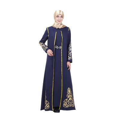 China Luxury Islamic Kaftan Abaya Moroccan Style Polyester Matchyou Dress Loose Black Muslim Long Gowns Dress Islamic Kaftan for sale