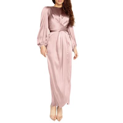 China Dubai Women's Slim Polyester Abaya Dress 2020 Elegant Casual Dresses Spring Women Dress for sale