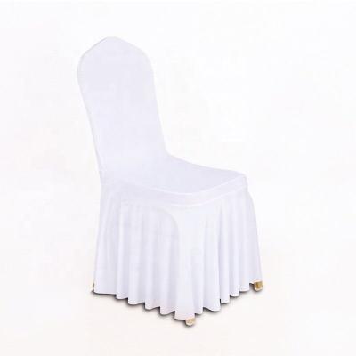 China SPANDEX skirt spandex chair cover for outdoor hotel party chair decoration for sale