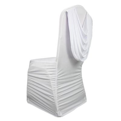 China SPANDEX Valance spandex chair cover for outdoor hotel party wedding chair decoration for sale