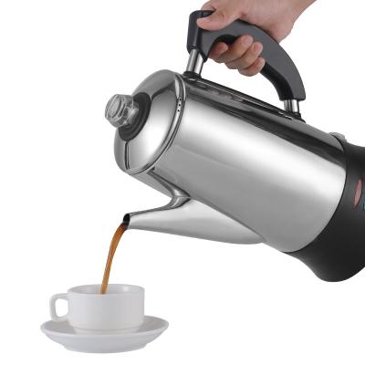 China Hotel Keep Warm Stainless Steel Coffee Maker Coffee Filter Percolator Maker Machine for sale