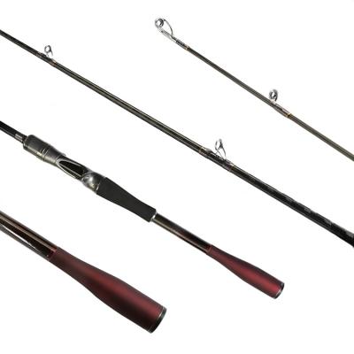 China Fashion 8' Alpha Carbon New ML Single Action Bass Fishing Rod Full Handle Carbon Fiber Casting Rods for sale