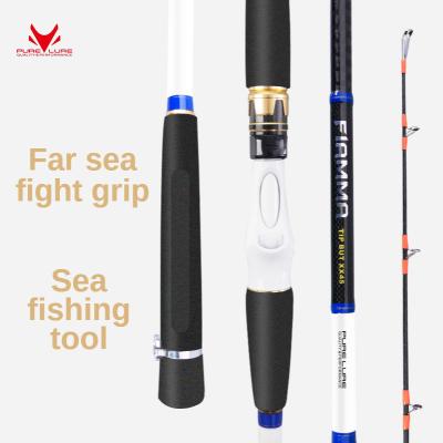 China Pure Carbon Lure Brand Deep Sea Fishing Rods Saltwater Surf 80-120 Power Casting Rod Fishing for sale