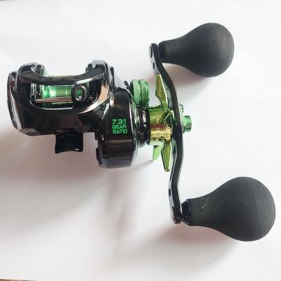 China Saltwater And Freshwater Fishing Baitcasting Reel Alpha 7.3:1 High Speed ​​Brake 10+1BB 9kg Magnetic Drag Power Big Round EVA Knob Fishing Baitcasting Reel for sale