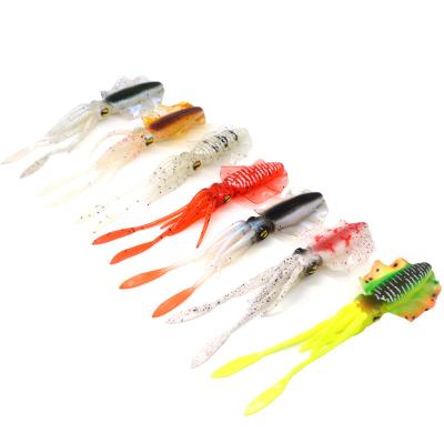 China Multi Section Fishing Soft Lure Alpha Soft Lure Squid Jig Fishing Tuna Lures Octopus Skirts Sea Fishing Wobbler Bait Lure for sale