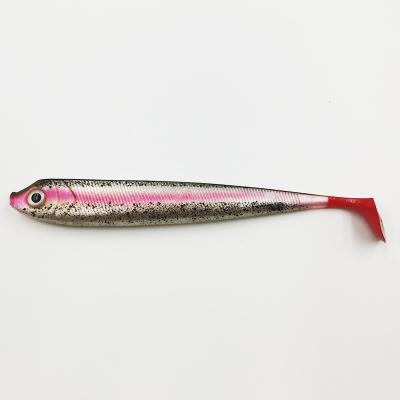 China Snap Action Fishing Lure Alpha Swimming Soft Shad Bait Lure T Tail Wobbler Plastic Soft Lure Soft Bait Fish Lure for sale