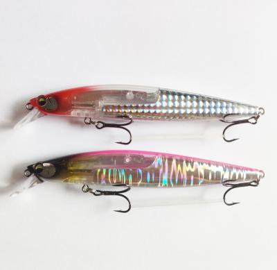 China Vivid Action Minnow Swimming Fishing Lures Alpha Electroplating Custom Lure Wobbler OEM Minnow Hard Floating Lure Fishing Hard Lure for sale