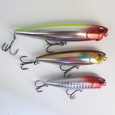 China Vivid Action Fishing Swimming Pencil Lure Alpha Floating Hard Lure Pencil Hard Bait Dog Trout Pencil Fishing Floating Walking Lure for sale