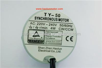 China Low rpm 4w 220-240V TY50 printer synchronous motor for sale