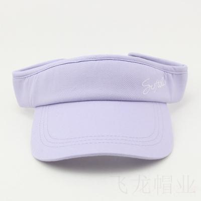 China Sun Visor Hats Summer Sunshade Hat Fashion Sunscreen Blank Top Face Cover Customized By Picture No Top Baseball Cap for sale