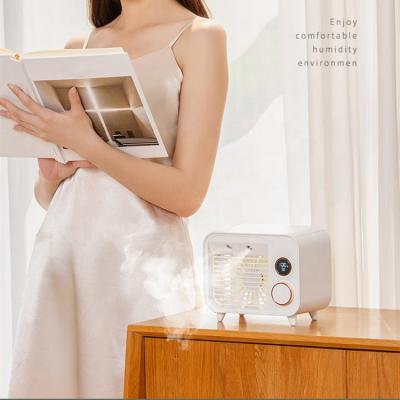 China Humidify Low Price Portable Rechargeable Mini Air Conditioner Indoor Air Cooler Desk Table Quiet Quiet Cooler Fan With Humidification for sale