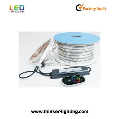 China Waterproof PCB Board+Led Led Strip Light 220 5050 60led/m RGB Led Strip 220v Volts for sale