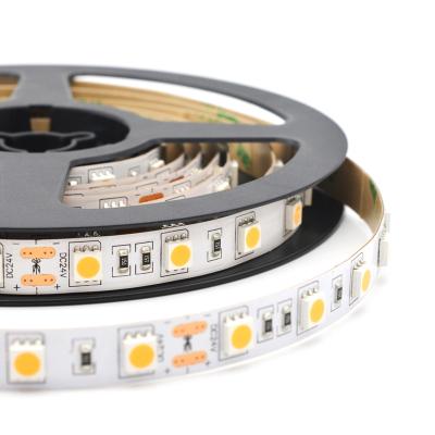 China Cool White Easy Installation 7500K 5 LED Strip Light PCB DC12/24V 14.4W/Meter SMD5050 30leds/m Cold White 10mm Meters 10mm for sale