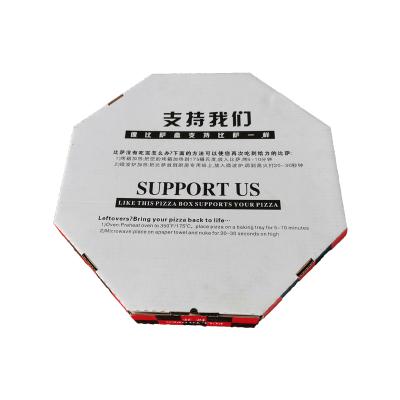 China Wholesale Recyclable Pizza Box Recyclable Fast Food Box Custom Corrugated Takeout Packaging Box for sale