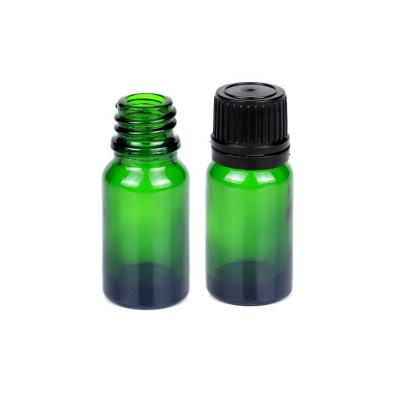 China Cosmetic Wholesale Empty Essential Oil Bottles 10ml Luxury Green Glass Bottle for sale