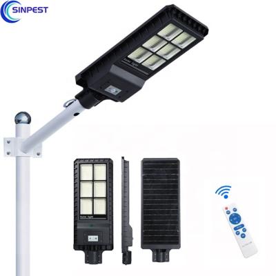 China Easy Installation High Quality Automatic Smart Motion Sensor Super Bright Modern All In One Led Solar Street Lights for sale