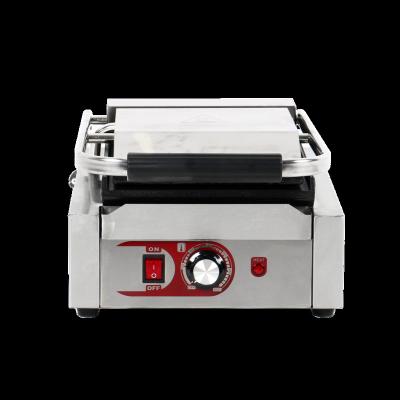 China High Efficiency Easy Operation Commercial Use Commercial Use Catering Equipment Smooth+Ribed Plate Panini Touch Grill Barbecue Grill for sale