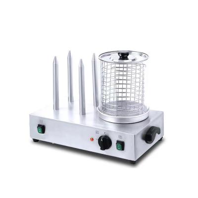 China Restaurant CE OEM Good Quality Commercial Three Spikes Hot Dog Steamer Bun Warmer for sale