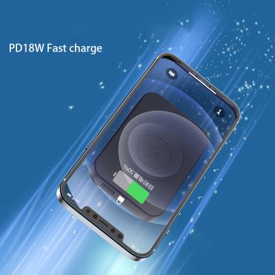 China QC 10W Portable Power Bank 15W 5000 Mah Magnetic Powerbank Ultra Slim Magsafing Fast Charging Support Type C Palladium For Iphone 12 for sale