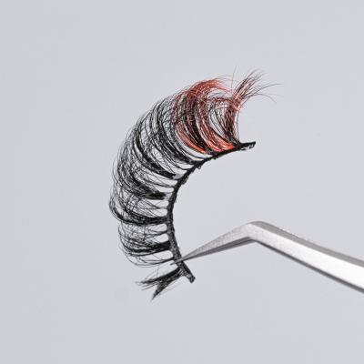 China Full Volume 3D Holiday Private Label With Glitter And Shimmery Lashes And Color Silk False Eyelashes False Eyelashes for sale