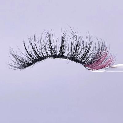 China Full Volume 3D Glossy Holiday Private Label With Glitter And Shimmery Lashes And Color Silk False Eyelashes False Eyelashes for sale