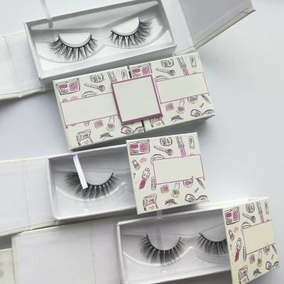 China Long Natural Wholesaler Reusable Mink Eyelashes 3d Minklashes Private Label Volume Customize Eyelash With Custom Packaging Boxes Fur for sale