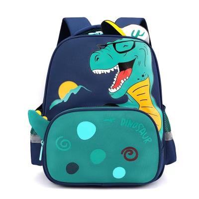 China New waterproof primary school students cartoon dinosaur printed backpack light large capacity kindergarten children's bag for sale