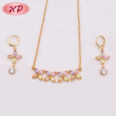 China Fashion CLASSIC Earring And Necklaces Set Wholesale African American Jewelry for sale