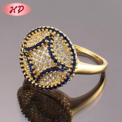 China FASHIONABLE Ring For Bridesmaid Yellow Diamond Gold Thin Layer Gold Rings Jewelry Women Accessories for sale