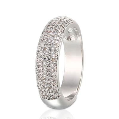 China No Allergic Latest Gift Items Diamond 18k White Gold Engagement Ring For 18k Weddings for sale