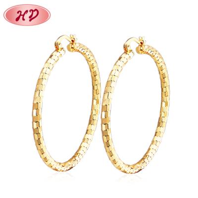 China Gold Bridal Hoop Earrings CLASSIC Indian Wedding Jewelry Hoop Earrings Twist Hoop Earrings for sale