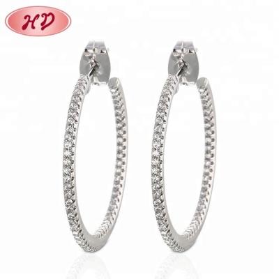 China Latest Design CLASSIC Girls Daily Wear Circle Earrings Jewelry Maker for sale