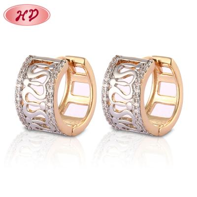 China Casual 18K/Sporty Gold Plated Jewelry Ladies Earrings Circle Designs Pictures Trending Earrings 2021 For Party Girl for sale