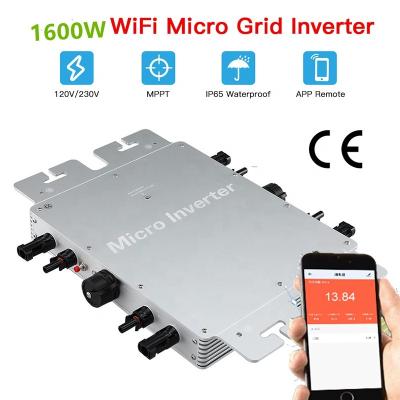 China On-Grid Solar System GTB-2000W 110V220V Solar System On Grid 2000W Stand By Micro WIFI APP Inverter Wvc Mobile Micro Solar Panel Kits Inverter 300w for sale