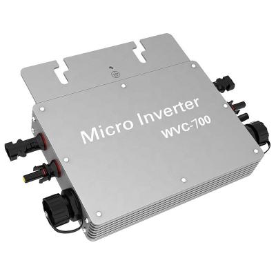 China 2022 Micro Solar On-grid System Inverter WVC-700W WIFI Communication Inverter For Home On-grid Solar Power System for sale