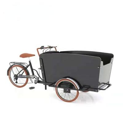 China High Quality Steel Electric Cargobike Electric City Bicycle Bike with Wooden Box or Metaril Box for sale