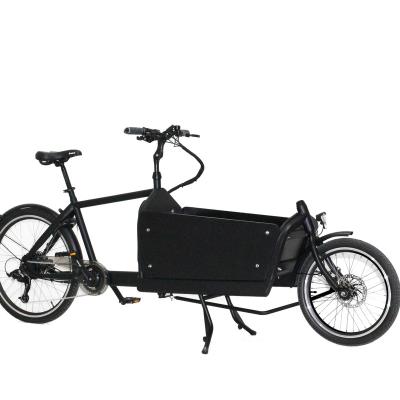 China Aluminum Alloy Family Food Delivery Throttle Assist 2 Wheel Battery Powered Dutch Cargo e Electric Bike For Adult for sale