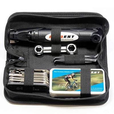 China Travel Bicycle Stainless Steel Camping Bag Keep Up Portable Cycling Bike Bag Safety Emergency All In One Repair Kit Multi Tool Set Bike for sale