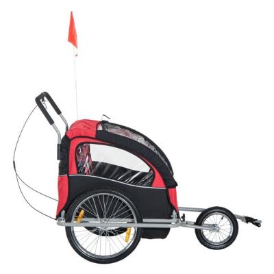 China 2022 Portable Hot Selling New 2 in 1 Best USA USA Twins Baby Kids Pet Bike Trailer Dog Bicycle Trailer for sale