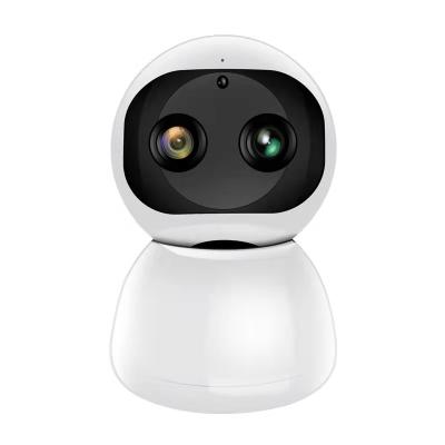 China PAN-TILT 2 Lens AI WiFi Camera HD 1080P Cloud Home Security PTZ Indoor Auto Tracking IP Wireless Camera for sale