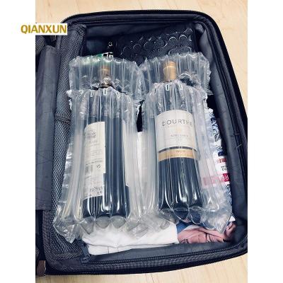 China Shockproof Wholesale Air Cushion Film For Red Wine Bottle Inflatable Packaging Film Protection for sale