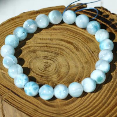 China Wholesale China Natural Crystal Spiritual Healing Jewelry Stones Beads 8MM Larimar Agate Bracelet for sale