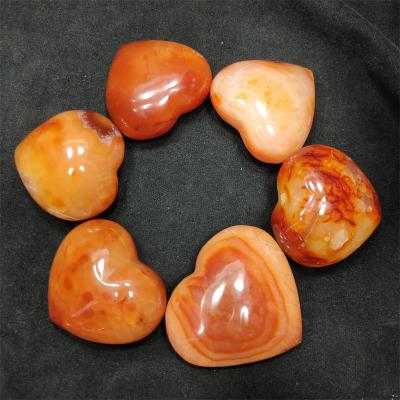 China Natural Spiritual Stone Carnelian Crystal Carnelian Heart from China Wholesale Agate Heart for sale