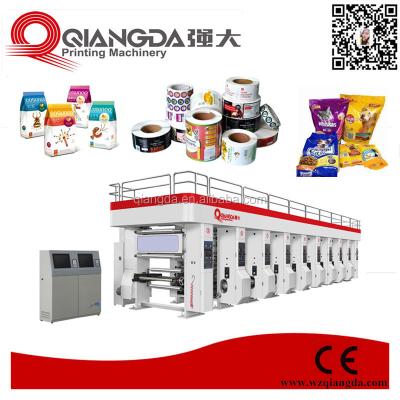 China High Speed ​​OPP Color Flexible Packaging Paper Rotogravure Printing Machine 6 Multi Colors for sale