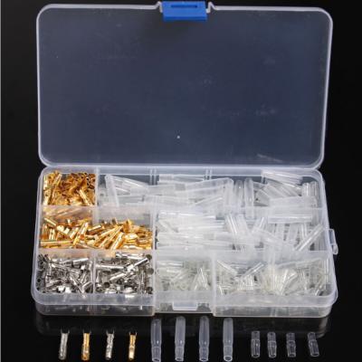 China 360pcs Connector Boxed Cold Pressed Wiring Plug-in Terminal 3.9mm Plug-in Spring Insert Sheath Bullet Head for sale